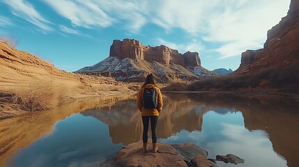 mountain, lake, landscape, water, nature, river, 