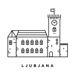 Ljubljana City Icon Design
