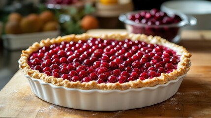 Delicious Homemade Cranberry Tart: A Festive Thanksgiving Treat