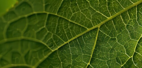 Fototapeta premium macro shot green leaf leaves cell chlorophyll tropical