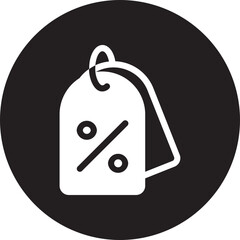 Obraz premium Discount Tag glyph icon