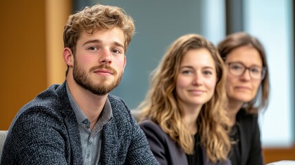 Fototapeta premium During the interview, the job seeker confidently explained LLMs to the panel, detailing how these large language models are revolutionizing the field of artificial intelligence
