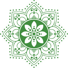 Beautiful flower art and mandala vector design