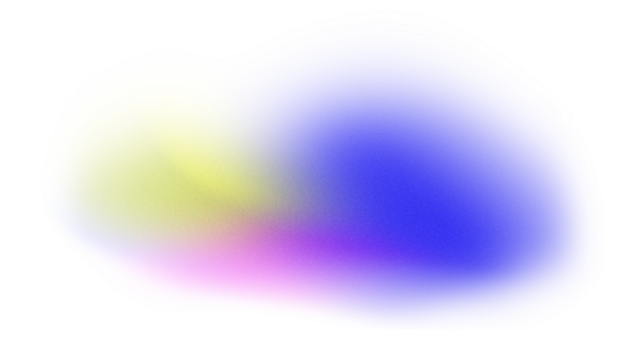 Glowing blue pink abstract shape, grainy blue yellow gradient shape on transparent background, noise texture futuristic dynamic poster header cover wallpaper banner backdrop design