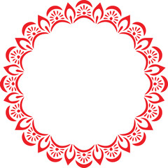 Beautiful flower art and mandala vector design