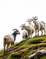 Obraz premium Goat on the mountain 