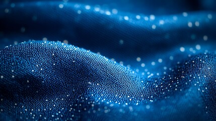 Blue background with small dots of color a texture