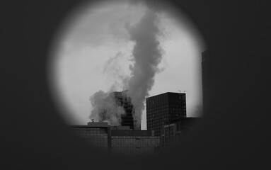 Steam is pouring out