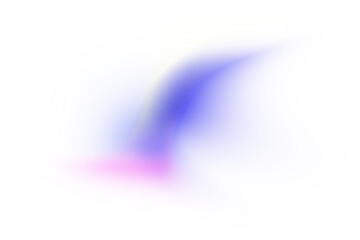 Glowing blue pink abstract shape, grainy blue yellow gradient shape on transparent background,...