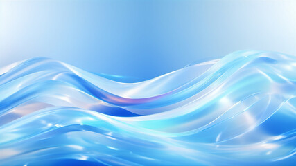 abstract blue wave