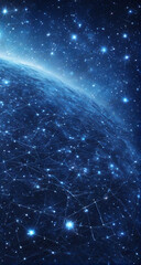 blue planet in space