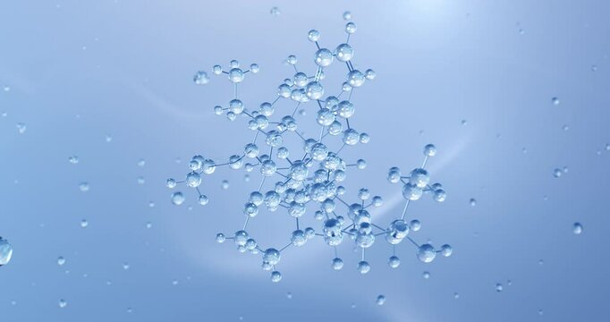 Vinblastine rotating molecular structure, 3d model of molecule, antineoplastic agents, looped video