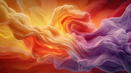 Obraz premium The flame multi color image depicts a vibrant blend of red, orange, yellow, and purple hues swirling together in a hypnotic dance of flickering light and shadow.