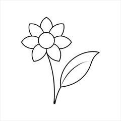Elegant Flower Vector with Multicolor Petals