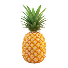 Fototapeta premium Fresh Pineapple Fruit Isolated for Culinary Use Transparent PNG Background.