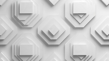Fototapeta premium Abstract white geometric background