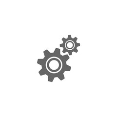 Gears icon isolated on transparent background