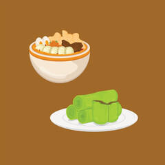 Indonesian Food Illustration 