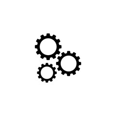 Gears icon isolated on transparent background