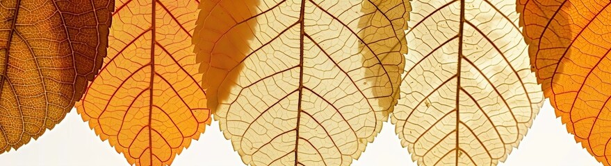 Obraz premium Translucent Layers of Colorful Leaves