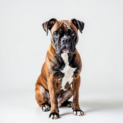 Obraz premium Concept photo of a english bulldog portrait with space for text