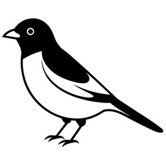 Obraz premium vector illustration of a songbird