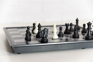 chess figures - strategy and leadership concept