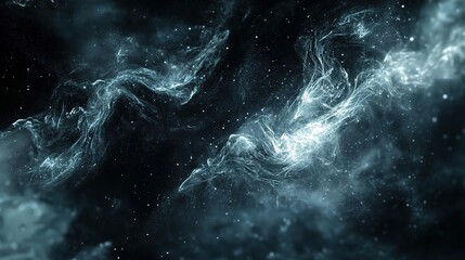 Fototapeta premium Abstract 3D Shapes Floating in Space with Digital Elements