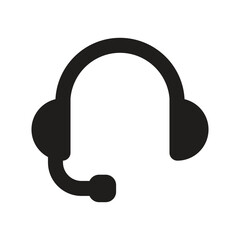 Pixelated White Headset Icon on a Dark Teal Background