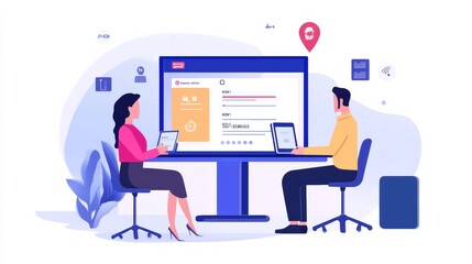 interactive KYC compliance interface with the user. Business professional interacting with a Know Your Customer (KYC) compliance and security interface on digital screen.