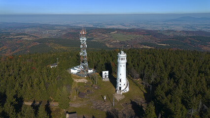 Observation tower on Mount Wielka Sowa, Sowie Mountains, Poland © PRO Balance