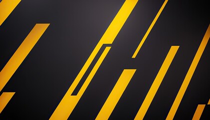 Abstract Geometric Background with Black and Yellow Stripes 602