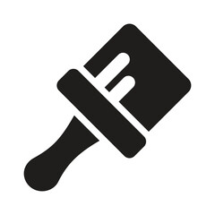 Obraz premium Pixelated White Silhouette of a Guitar or Similar Instrument