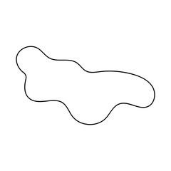 Fototapeta premium abstract blobs outline for background