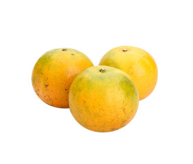 Fototapeta premium Orange fruit isolated on transparen png, Citrus Sinensis Orange on transparen png With clipping path.