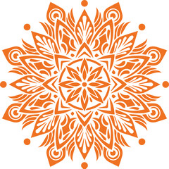 Beautiful flower art and mandala vector design
