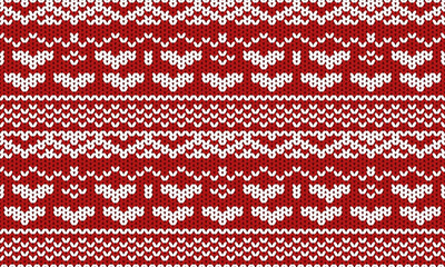 Beautiful knitted embroidery.geometric ethnic oriental pattern traditional on cream background.Aztec style,abstract,vector,illustration.design for texture,fabric,clothing,wrapping,fashion,carpet,print