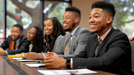 Group of Young Professionals Engaged in Collaborative Discussion During a Meeting