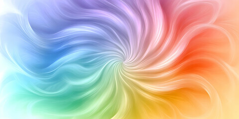 Obraz premium Abstract Swirling Rainbow Hues, Vibrant Color Vortex Background Image