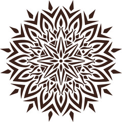 Beautiful flower art and mandala vector design