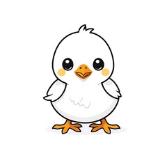 Fototapeta premium Adorable Baby Chick Cartoon Illustration 
