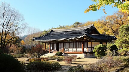 A Charming Small Chinese House Nestled in the Serene Forest