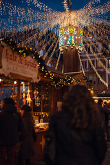 Fototapeta premium Weihnachtsmarkt Mainz, Dezember 2024