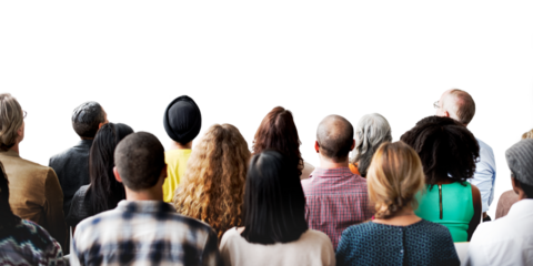 Diverse people png element, transparent background