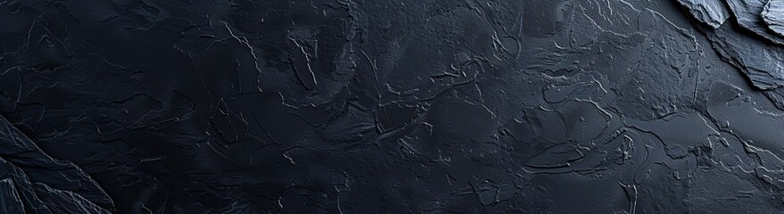 Fototapeta premium A black background with a textured contrast 