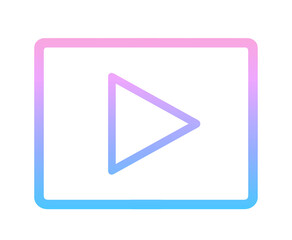 ピンクと青のグラデーション｜動画アイコン	