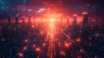 Obraz premium The Great Wall of Data