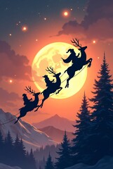 santa claus on the moon