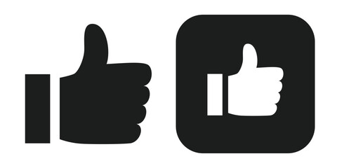 Obraz premium Like,thumbs up,Icon indicating high regard