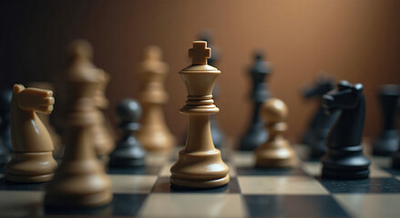 chess pieces on a chessboard